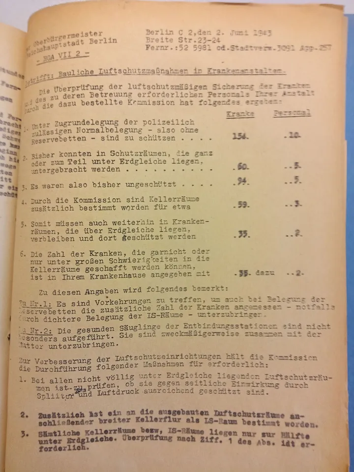 Luftschutzmaßnahmen Juni 1943