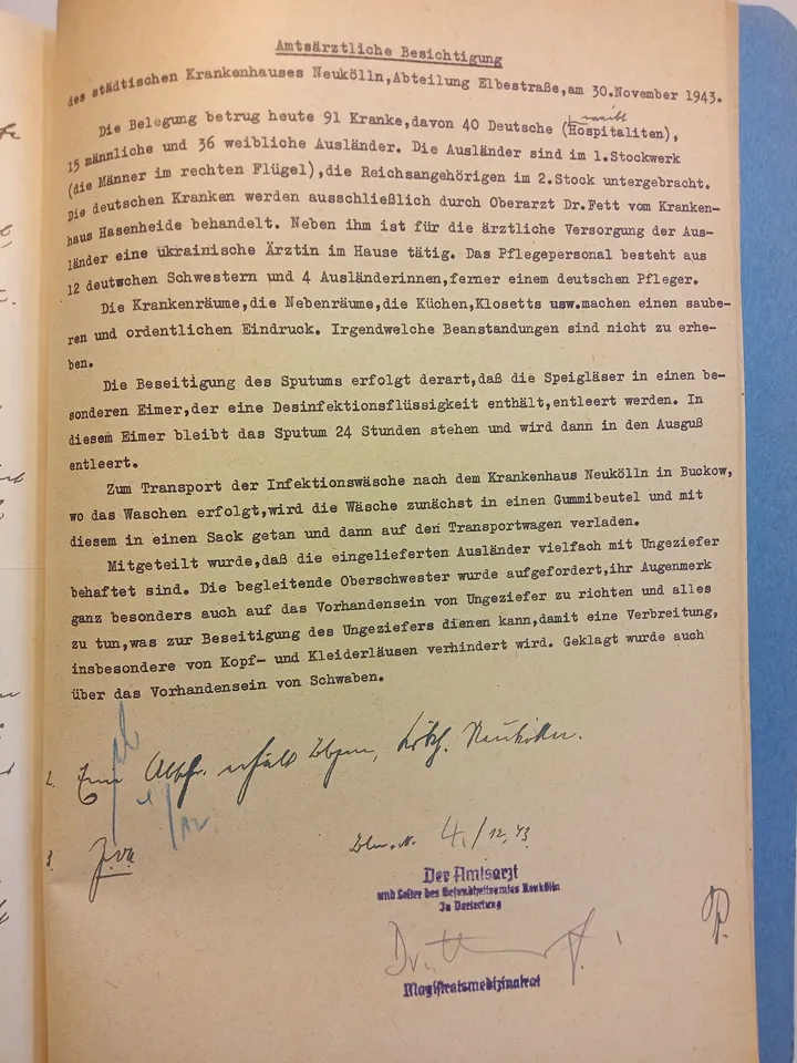 Bericht Nov 1943