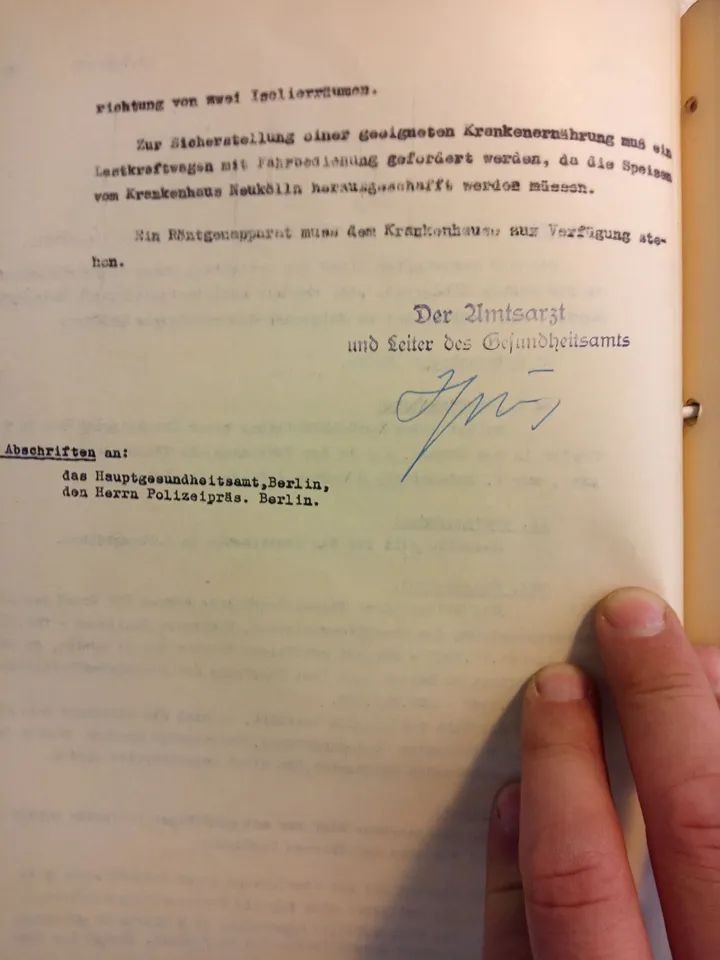 Unterschrift Amtsarzt