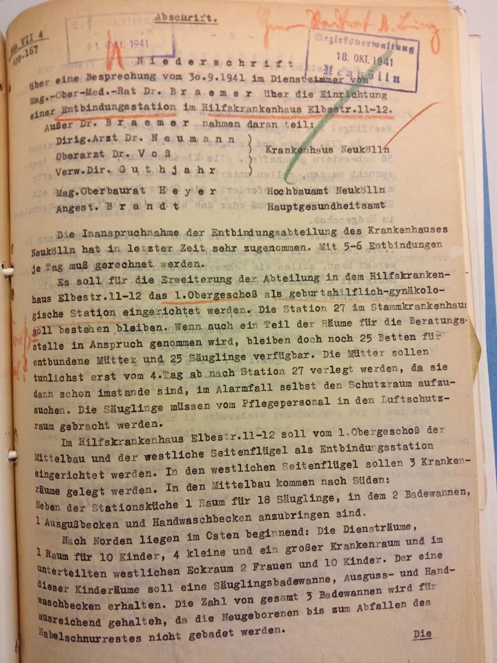 Protokoll Okt 1941