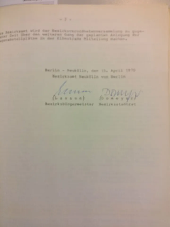 Unterschriften 1970