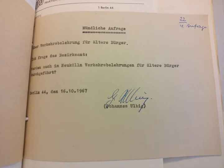 Verkehrsbelehrung