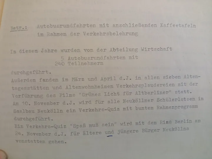 Memo Verkehr
