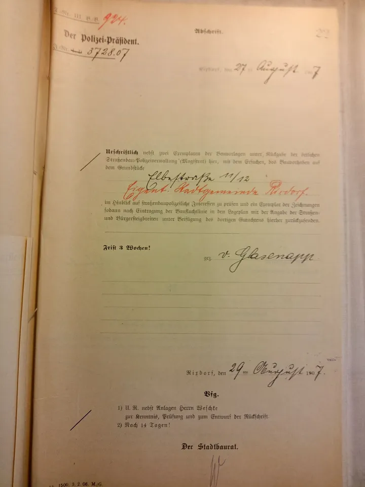 Polizei-Präsident 1907